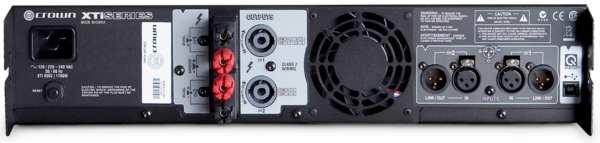 XTI6002 2CH POWER AMPLIFIER 2 X 1200W @ 8OHM, 2 X 2100W @ 4OHM, 2 X 3000W @ 2OHM